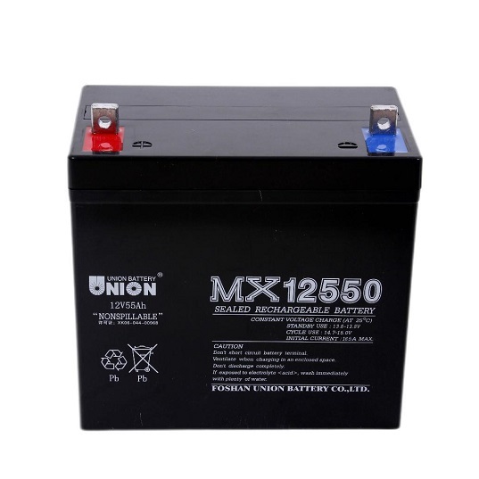 MX12550 12V55AH 友联UNION蓄电池